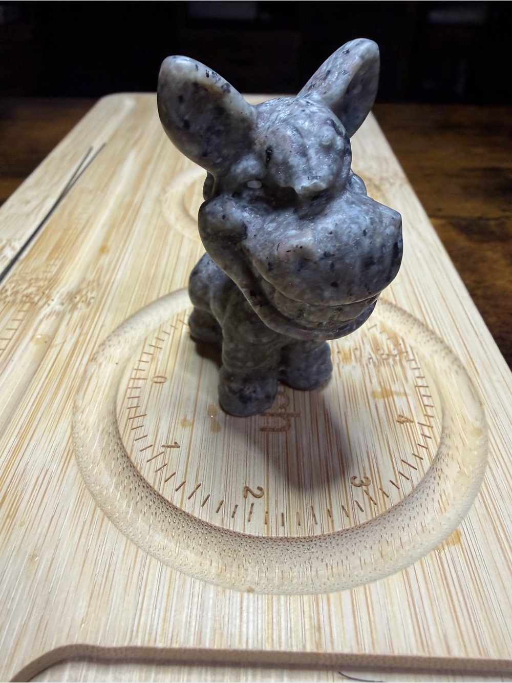 Natural Yooperlite Donkey Shrek Stone Carving UV Reactive Figurine - Picture 8 of 12